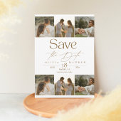 Moderne Boho 7 Fotobruiloft Bewaar de datums Save The Date