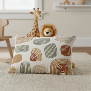 Moderne Boho Aardetinten Abstract ID1273 Accent Kussen