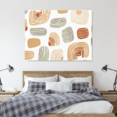 Moderne Boho Aardetinten Abstract ID1273 Canvas Afdruk (Insitu (Slaapkamer))