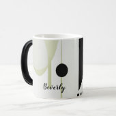 Moderne Boho Abstract Salie Magische Mok (Voorkant links)