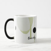 Moderne Boho Abstract Salie Magische Mok (Links)