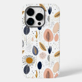 Moderne Boho Abstracte Botanische Patroon Case-Mate iPhone Case (Achterkant)