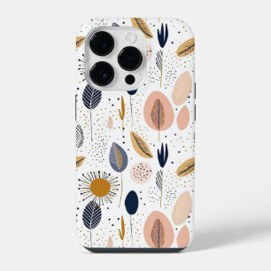 Moderne Boho Abstracte Botanische Patroon iPhone 14 Plus Hoesje