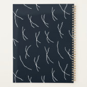 Moderne Boho Abstracte Lijnen Interieurontwerper Planner (Achterkant)