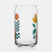 Moderne Boho Abstracte Natuur muurkunst Blikvorm Glas (Links)