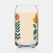 Moderne Boho Abstracte Natuur muurkunst Blikvorm Glas (Rechts)