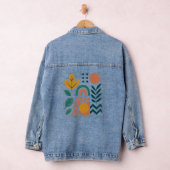 Moderne Boho Abstracte Natuur muurkunst Denim Jacket (Hangar)
