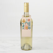 Moderne Boho Abstracte Natuur muurkunst Flessenhanger (Op fles)