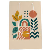 Moderne Boho Abstracte Natuur muurkunst Medium Cadeauzakje (Achterkant)
