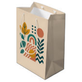 Moderne Boho Abstracte Natuur muurkunst Medium Cadeauzakje (Achterkant Gekanteld)