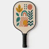 Moderne Boho Abstracte Natuur muurkunst Pickleball Paddle (Voorkant)