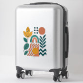 Moderne Boho Abstracte Natuur muurkunst Sticker (Koffer)