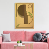 Moderne Boho Abstracte Wandkunst - 3D Textuur Canvas Afdruk (Insitu (Woonkamer))
