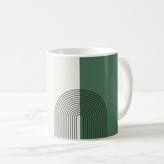 Moderne Boho Abstractie Koffiemok (Voorkant rechts)