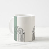 Moderne Boho Abstractie Koffiemok (Voorkant links)