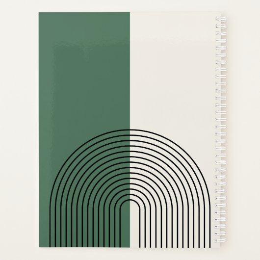 Moderne Boho Abstractie Planner (Achterkant)