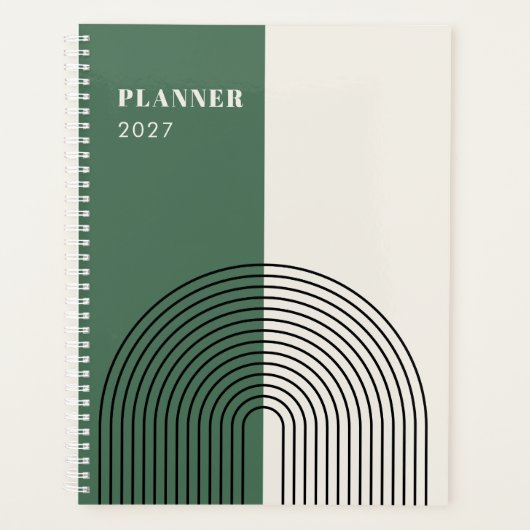 Moderne Boho Abstractie Planner (Voorkant)