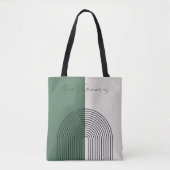 Moderne Boho Abstractie Tote Bag (Voorkant)