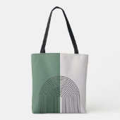 Moderne Boho Abstractie Tote Bag (Achterkant)