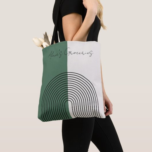 Moderne Boho Abstractie Tote Bag (Dichtbij)