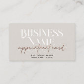 Moderne Boho Afspraak Herinnering Kaart Visitekaartje (Voorkant)