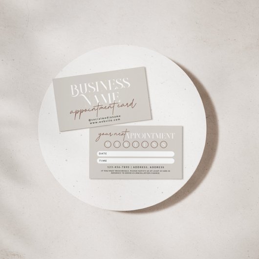 Moderne Boho Afspraak Herinnering Kaart Visitekaartje