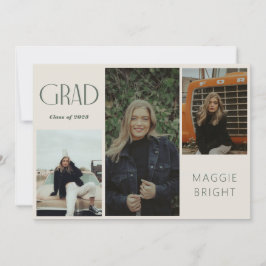 Moderne boho afstudeerder multi-foto open huis kaart