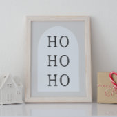 Moderne Boho Arch | Beige HO HO Wall Art Print