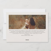 Moderne Boho Arch Beige Joy In All Things 4 Foto Feestdagenkaart (Achterkant)