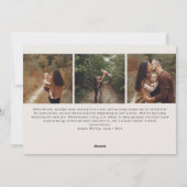 Moderne Boho Arch Beige Joy In All Things 8 Foto Feestdagenkaart (Achterkant)