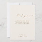 Moderne Boho Arch | Cream Married Bright Bedankt Feestdagenkaart (Achterkant)