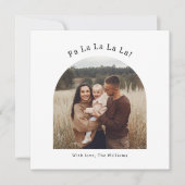 Moderne Boho Arch Fa La La La One Foto Feestdagenkaart (Voorkant)