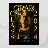 Moderne Boho Arch Foto Afstuderen Aankondiging (Voorkant)