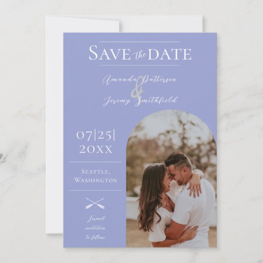 Moderne Boho Arch-foto | alikruik Save The Date (Voorkant)
