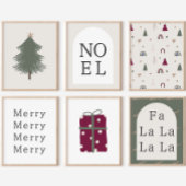 Moderne Boho Arch Groen en Goud Fa La Wall Art Poster