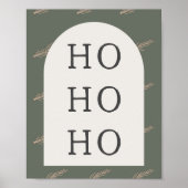 Moderne Boho Arch | Groen en goud om te printen Poster (Voorkant)