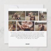 Moderne Boho Arch Holly Jolly Kerst Zeven Foto Feestdagenkaart (Achterkant)