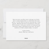 Moderne Boho Arch Joy In Alle Dingen Drie Foto Feestdagenkaart (Achterkant)