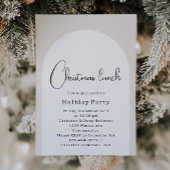 Moderne Boho Arch Kerstlunch Kaart