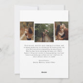 Moderne Boho Arch Merry Six Foto Kerstmis Feestdagenkaart (Achterkant)