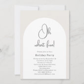 Moderne Boho Arch Oh Wat een leuk kerstfeest Kaart (Voorkant)