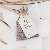 Moderne Boho Beige Fa la La La naar en van Cadeaulabel