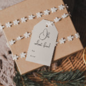 Moderne Boho Beige Oh Wat leuk om van en naar Cadeaulabel