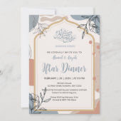 Moderne Boho Bloem Iftar-diner Ramadan Uitnodiging (Voorkant)