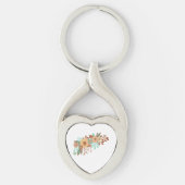 Moderne Boho Bloem Sleutelhanger (Voorkant)