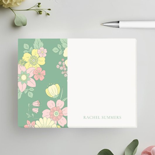 Moderne Boho Bloemen Kleurrijk Post-it® Notes