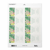 Moderne Boho Bloemen Verpakking Etiket (Full Sheet)