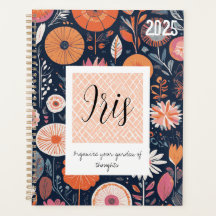 Moderne Boho Bloemendesign in Marineblauw en Perzi