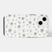 Moderne Boho Bloemendesign iPhone Hoesje iPhone 14 Hoesje (Achterkant horizontaal)