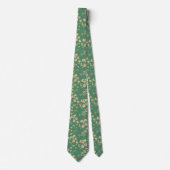 Moderne Boho Bloemendonk Patroon Stropdas (Voorkant)